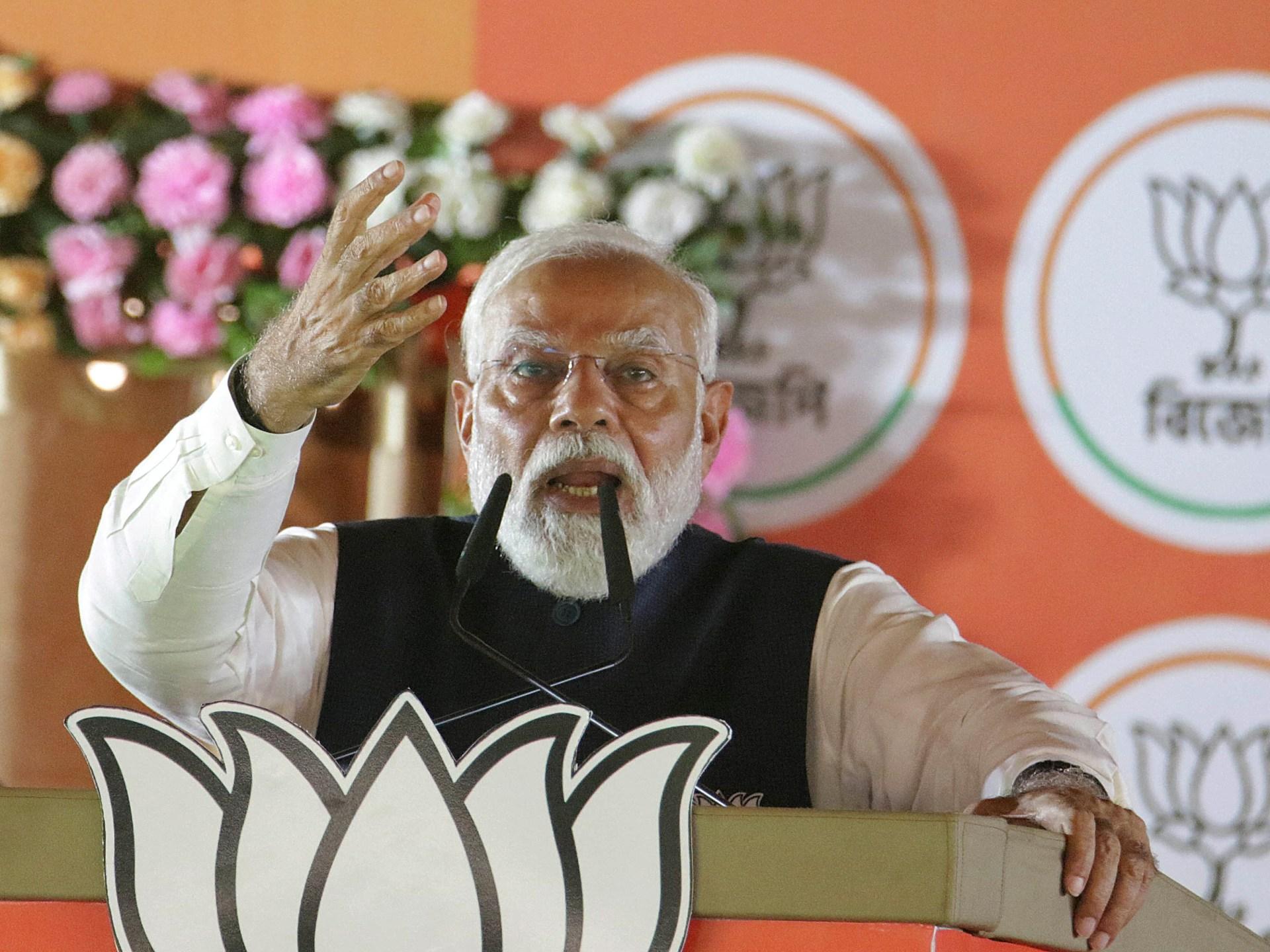 Modi is accused of anti-Muslim hate speech during India election