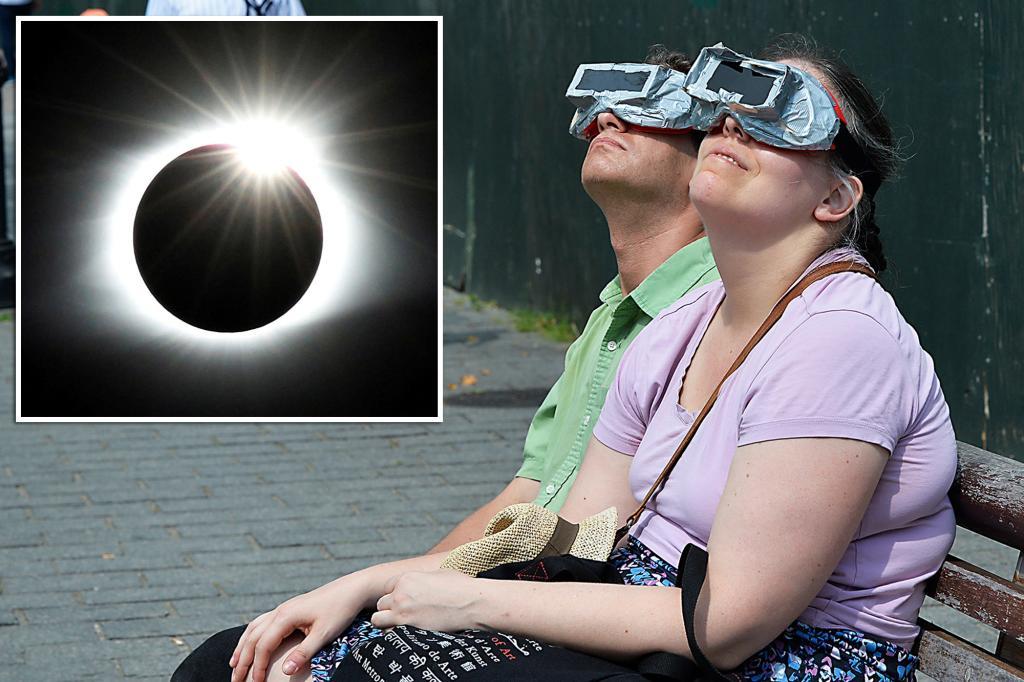 There is a solar eclipse on Long Island