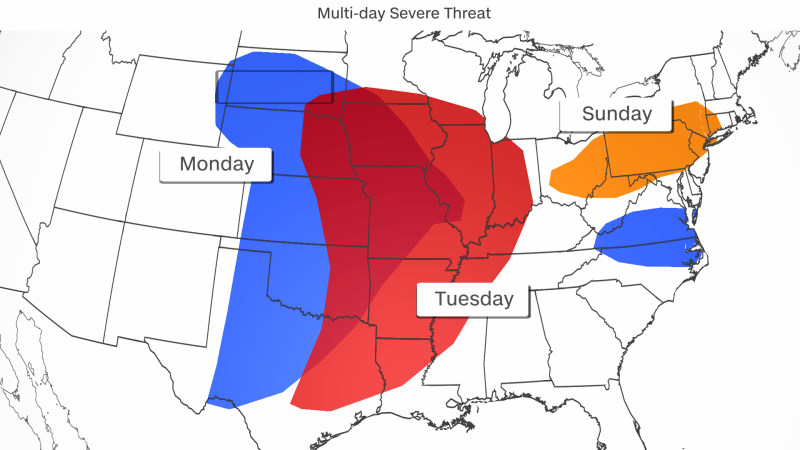 Workweek is expected to start with storms