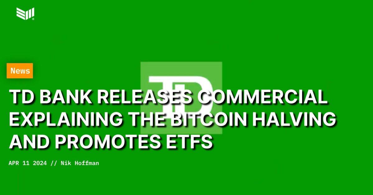 The commercial was released by the bank to explain the Halving and Promoting of Exchange Traded Funds