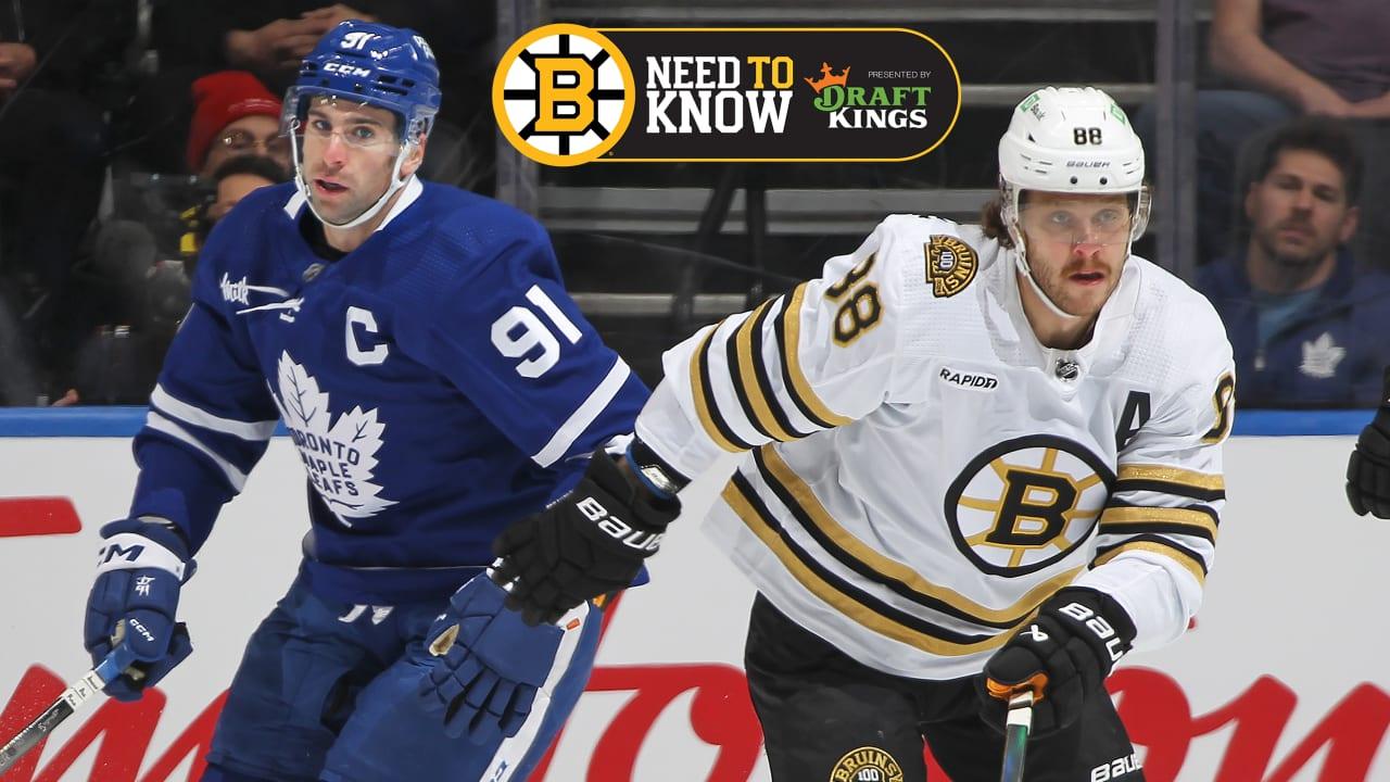 There is a need to know about the Bruins and Maple Leafs