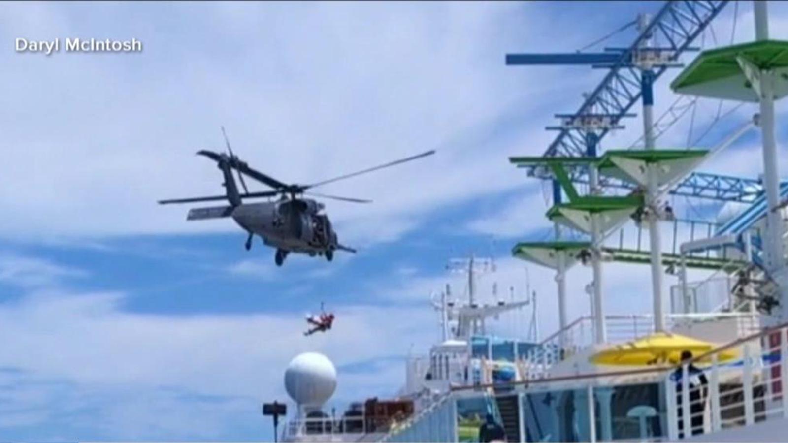 The Air Force rescued a boy from a cruise ship