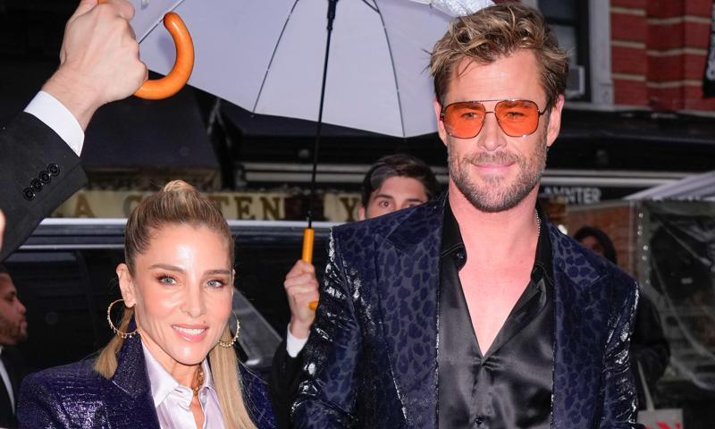 At the pre-Met dinner, Chris and Elsa Pataky looked cool