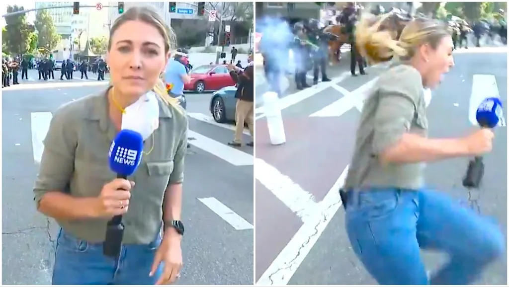 Australian Reporter Lauren Tomasi Shot By Rubber Bullet In LA Protests
