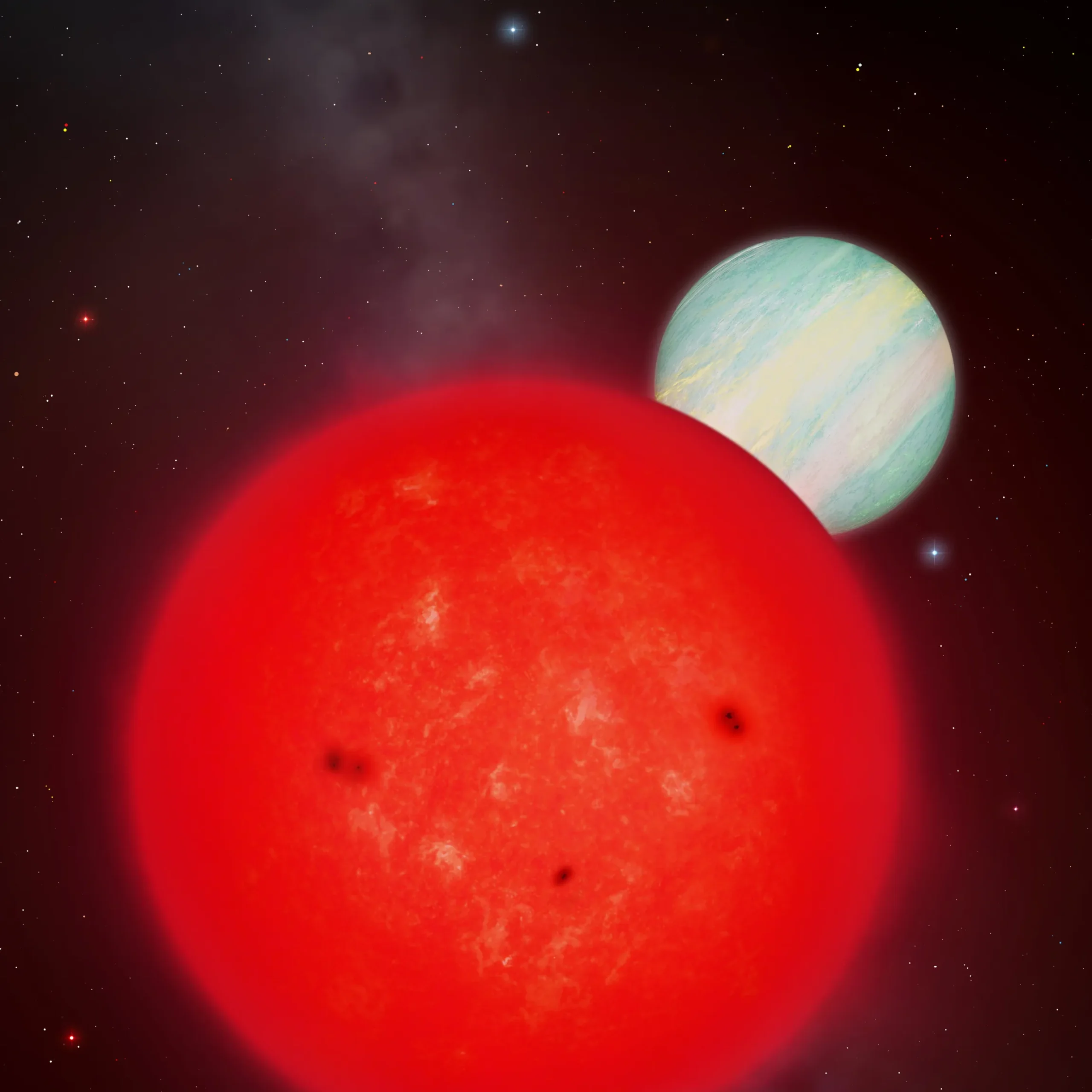 Discovery of giant planet orbiting tiny star challenges theories on planet formation